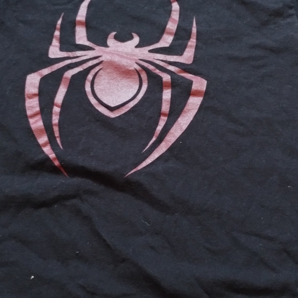 Marvel Black and Red Spider Logo Kids Tee And Naruto Tee